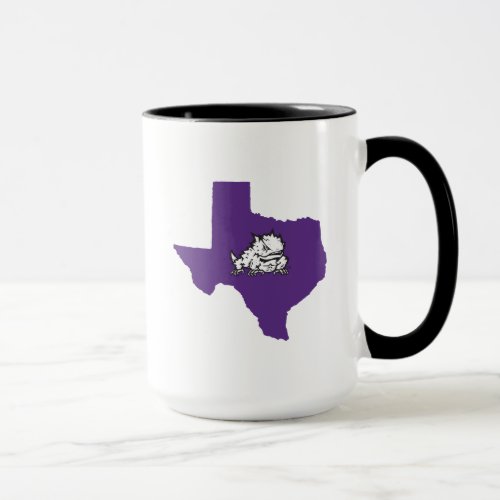 TCU Texas State with Horned Frog Mug