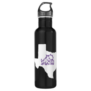 TCU Texas State with Horned Frog Water Bottle
