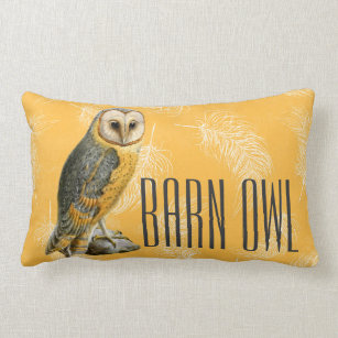 TCWC - Barn Owl Vintage Lumbar Pillow