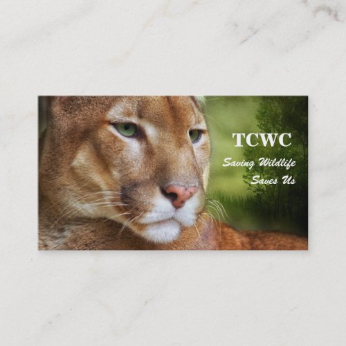 TCWC _ Logo Mountain Lion Volunteer Business Card
