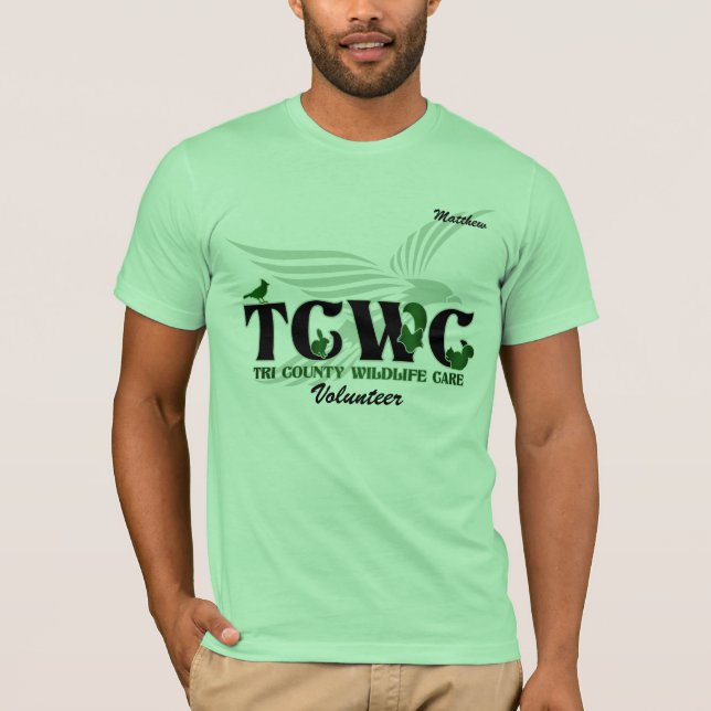 TCWC Logo Volunteer - Custom Name Shirt (Front)