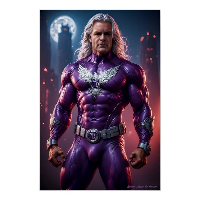 TD Phoenix. My Superhero. Purple power! Poster (Front)