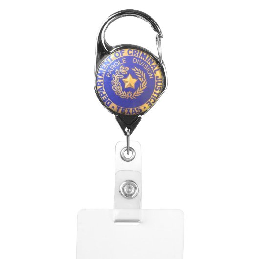 TDCJ Parole Officer Badge Badge Holder (Front)
