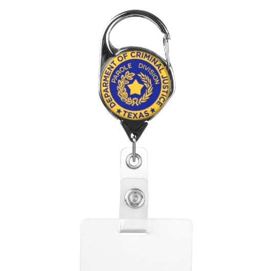 TDCJ Parole Officer Badge ID Holder (Front)