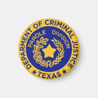 TDCJ parole officer badge magnet