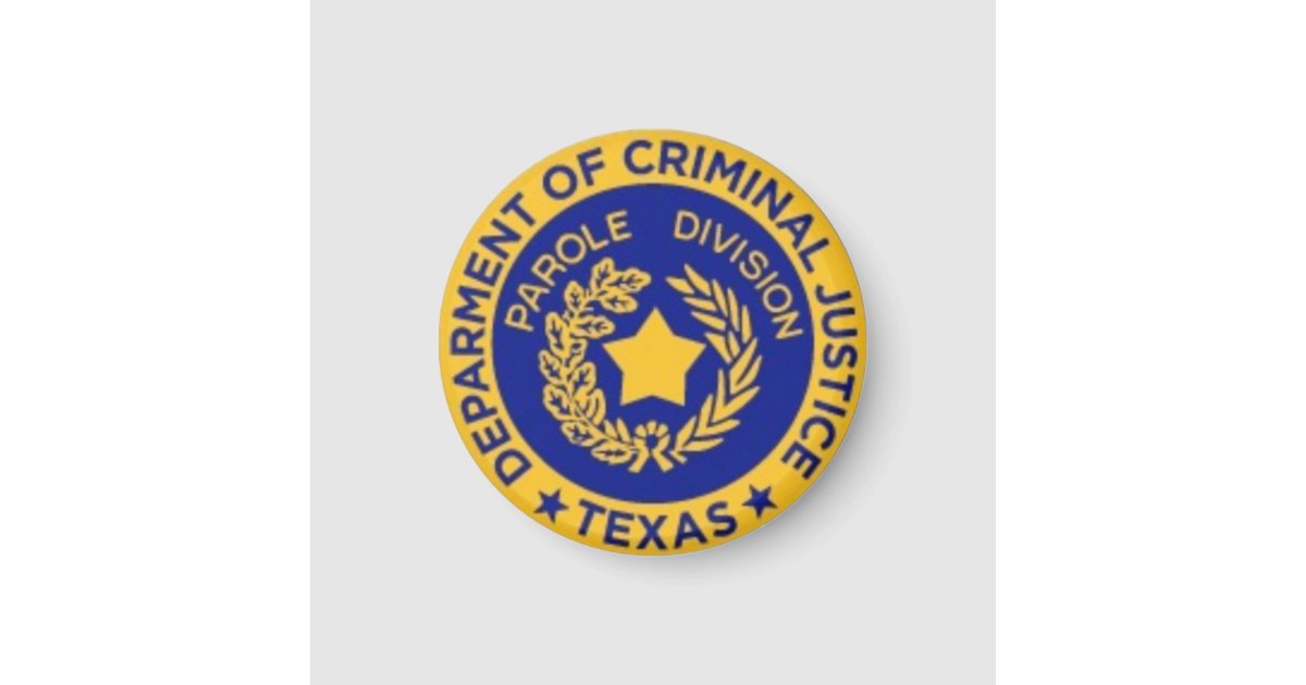 Tdcj Parole Officer Badge Magnet Zazzle