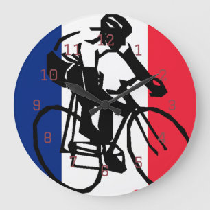 tdf vive le velo custom design large clock