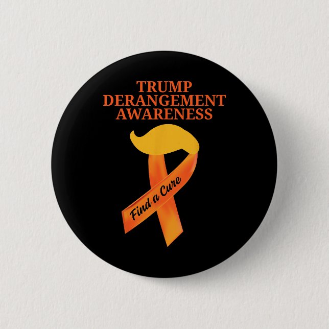 Tds Awareness Trump Derangement Syndrome Awareness Button (Front)