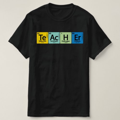 Te Ac H Er Teacher Element Periodic Table Element T_Shirt