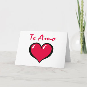 Te Amo Card