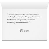 Te amo cards (Inside Horizontal (Bottom))
