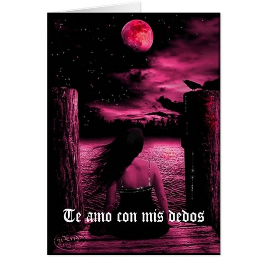 Te amo con mis dedos cards (Front)