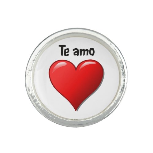 Te amo _ I love you in Spanish Ring