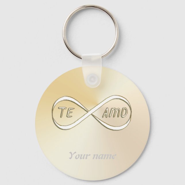 Te amo infinitamente keychain (Front)