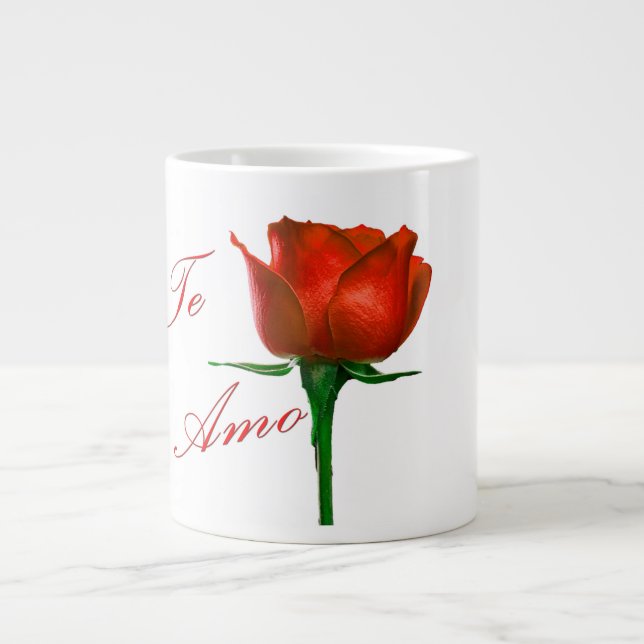 Te Amo Rose Coffee Mug (Front)