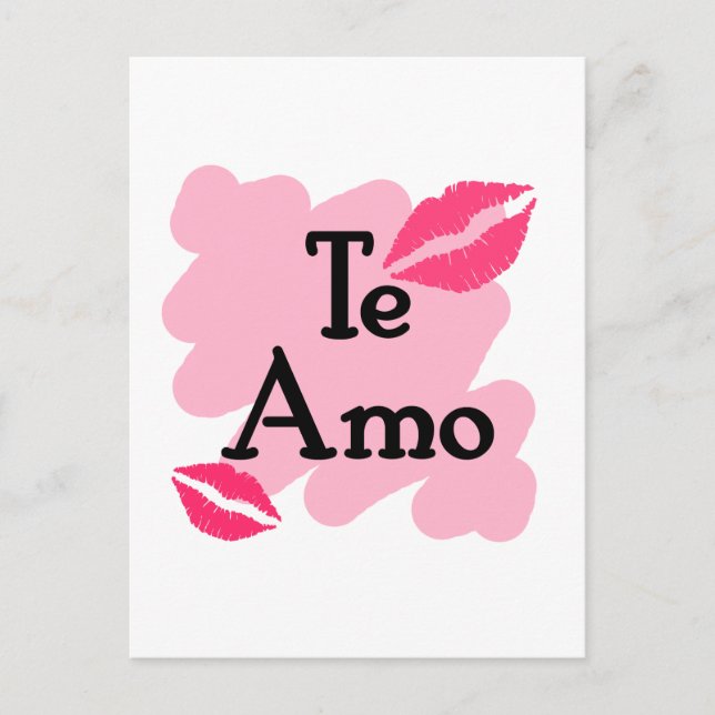 Te Amo - Spanish I love you Postcard (Front)