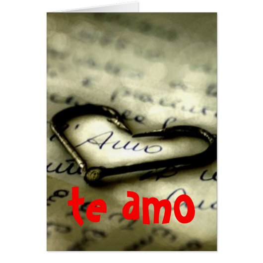 te amo, te amo cards (Front)