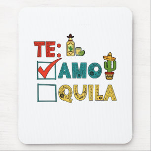 Te Amo Tequila Cinco De Mayo Funny Mouse Pad