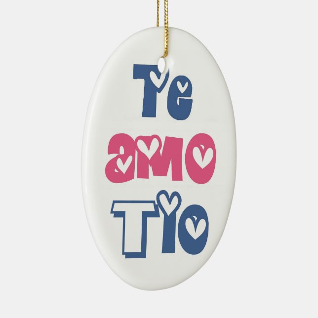 Te Amo Tio Ceramic Ornament | Zazzle