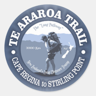 Te Araroa Trail Classic Round Sticker
