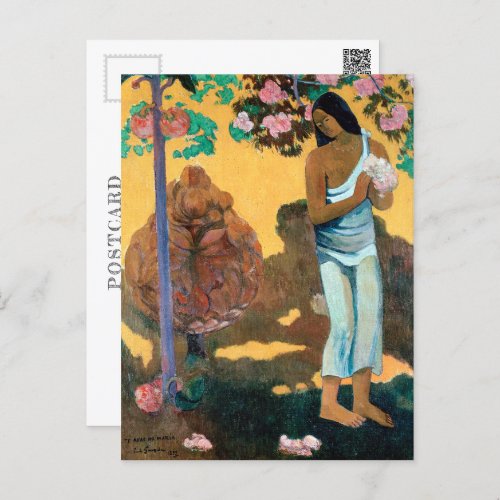 Te avae no Maria  Paul Gauguin  Postcard