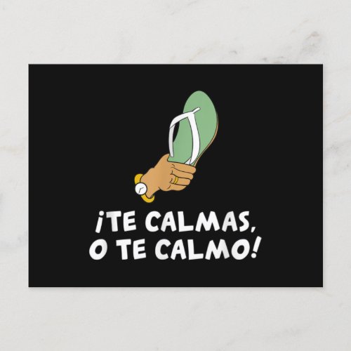 Te Calmas O Te Calmo Hispanic Spanish Postcard