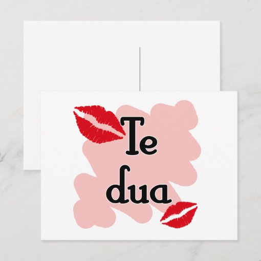 Te dua - Albanian - I Love You Postcard | Zazzle