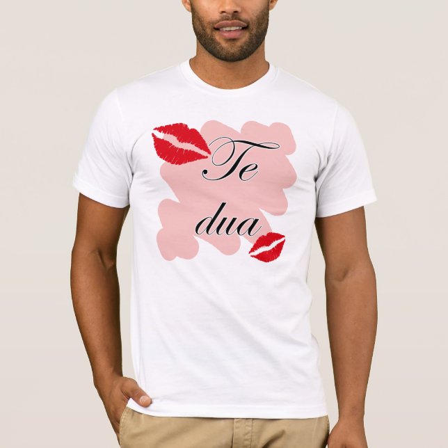 Te dua - Albanian - I Love You T-Shirt (Front)