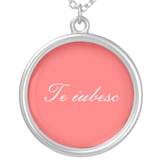Te iubesc necklace (Front)