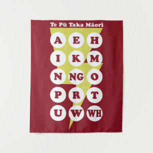 Te Pu Taka Maori Maori Alphabet Tapestry