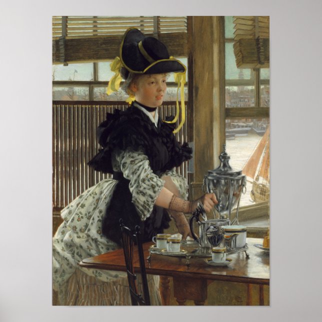 Tea | 1872 (oil on wood) poster (Front)