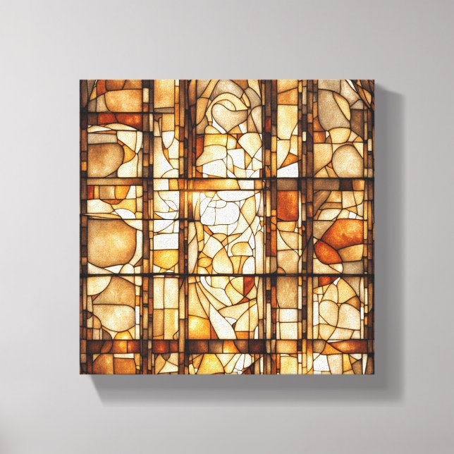 Tea Abstract Art Canvas Print (Front)