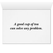 Tea advice from a Greyhound Mom Cards (Inside Horizontal (Bottom))