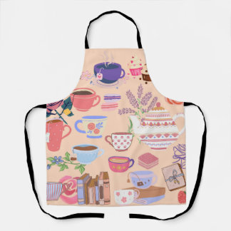 Tea And Books Apron