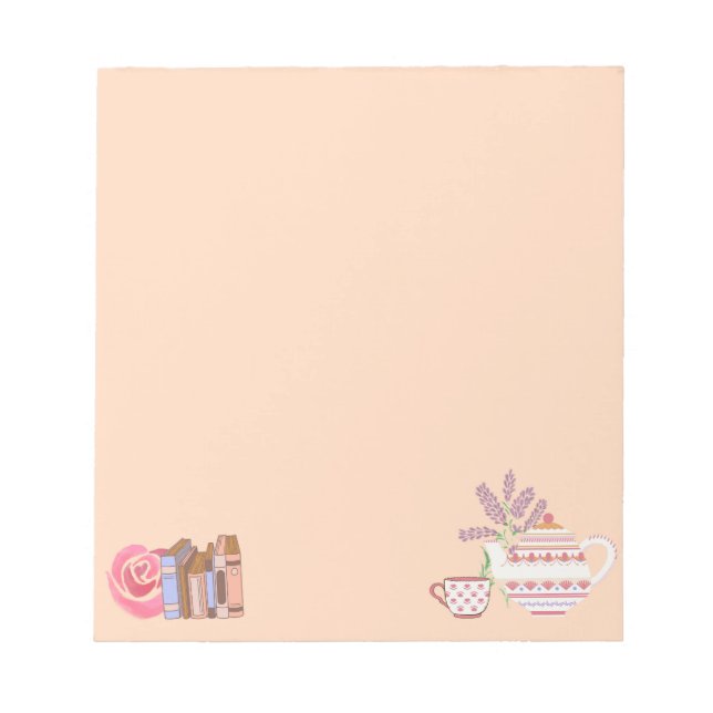  Tea And Books Notepad (Front)
