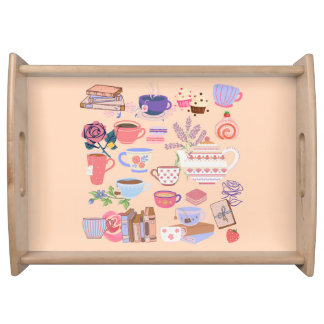 Tea And Books Serving Tray
