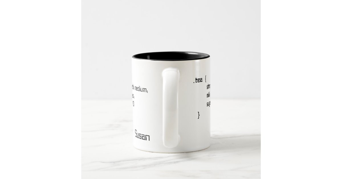 Tea and Coffee Cascading Style Sheet Mug | Zazzle