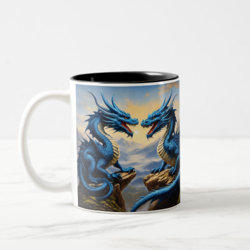 Tea and Coffee Mug with Dragon Print