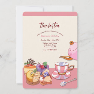 Tea and Dessert Invitation