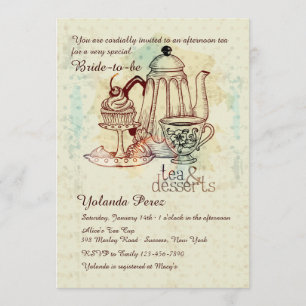 Tea and Desserts Invitation