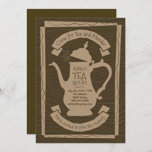 Tea and Murder Party _ Invitation