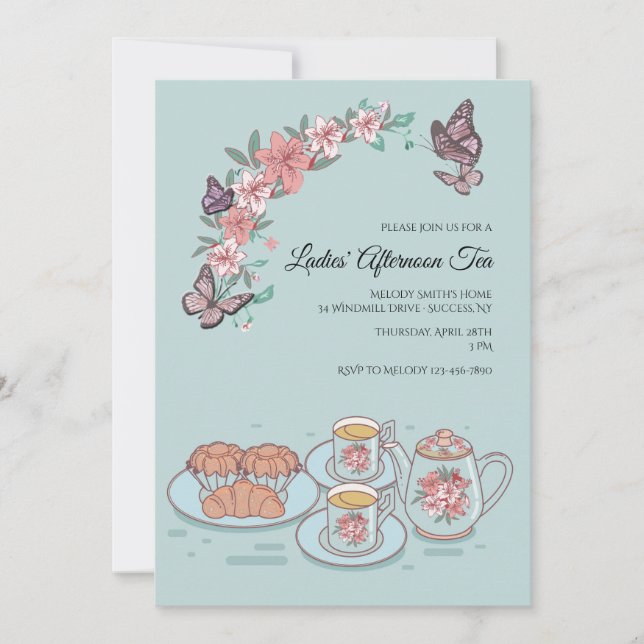 Tea and Scones Invitation (Front)