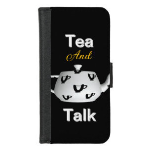 Tea And Talk Fun  iPhone 8/7 Wallet Case