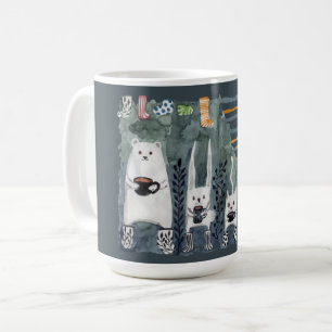 Tea and Warm Socks Blue Mug