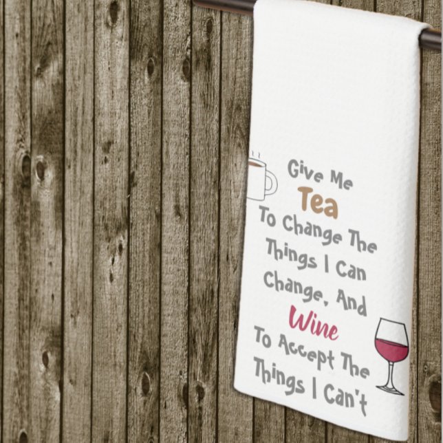 Tea And Wine Kitchen Towel (Creator Uploaded)