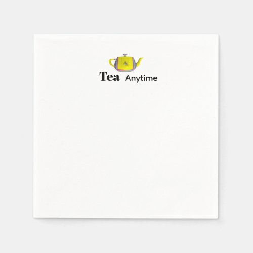 Tea Anytime Teapot  Napkins