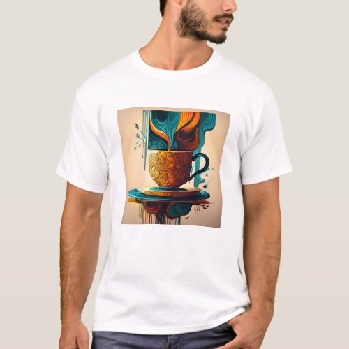 Tea art and Suzuki quote _ T_Shirt