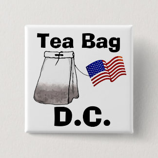 Tea Bag, D.C. Pinback Button