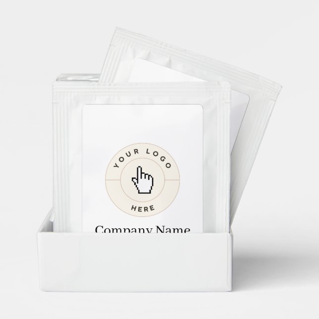 Tea Bag Drink Mix - Custom (add text/logo)  (Pair)