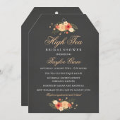 Tea Bag High Tea Bridal Shower Invitation (Front/Back)